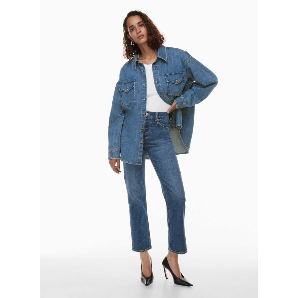 Aritzia Denim Forum The‎ Arlo Hi-Rise Straight Jean Whiskey A Go Go Sz 31 NWT